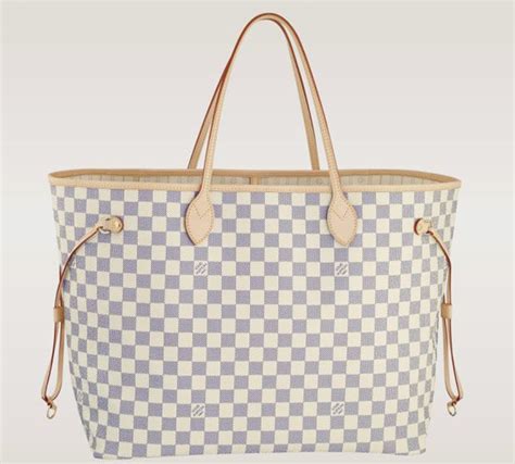 louis vuitton white gray checkered bag